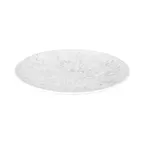 image of GET B380130-GYM Hermosa 13" Round Plate, 1-3/8" H, Melamine, Gray Marble, BPA Free, Dishwasher Safe