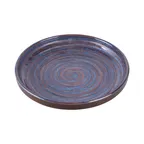 image of GET B395099-SDB Elite Global Solutions Round Coupe Plate, 9" Dia, 1-1/2" H, Blue Stardust Melamine