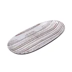 image of GET B396110-SDW Elite Global Solutions Oval Plate, 11" W x 5-1/4" D x 1" H, White, Melamine