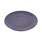 image of GET B399106-SDB Elite Global Solutions Round Plate, 10-1/2" Dia. x 3/4" H, Blue, Stardust, Melamine
