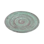 image of GET B399106-SDG Elite Global Solutions Round Plate, 10-1/2" Dia. x 3/4" H, Green Stardust Melamine