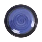 image of GET B427090-CD 36‑Oz Reusable Melamine Bowl, 9" Dia. x 1 3/4" H, Round, Monet Cobalt Design, BPA‑Free