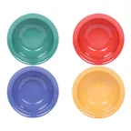 image of GET B534B-MIX 13oz Round Melamine Bowl, 5-3/4" Dia × 2" H, Assorted Colors, Dishwasher Safe - 1/Case