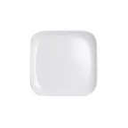 image of GET B6SQ-W 6" Square Plate, 1/2" High, White Melamine, BPA‑Free, Break‑Chip‑Stain‑Resistant