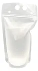 image of GET BB-002 Cocktails To-Go Drink Pouch, 16 Oz., 5" Top Dia. x 8-9/10" H, Clear Plastic - 100/Case