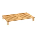 image of GET BCB-SLOT-BAM Curator™ Bread Cutting Board - 20-1/2" X 12-3/4" Bamboo, 2-1/2" Thick, Slotted Legs