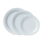 image of GET BF-060-W Centuria™ Plate, 6-1/4" Dia., Round, Break-Resistant, Melamine, White, 1 Dozen