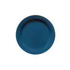 image of GET BF-090-TB Texas Blue Plate 9" Round Medium Rim Melamine Break-Resist Dishwasher Safe - 1 Dozen