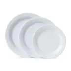 image of GET BF-090-W Plate 9" Round Med Rim Melamine White Break‑Res Dishwasher‑Safe BPA‑Free NSF - Dozen