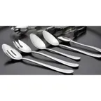 image of GET BSRIM-01 - 12" Solid Serving Spoon, 18/8 Stainless Steel, Mirror, Non-Insulated Handle