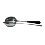 image of GET BSRIM-25 Portion Control Spoon, 4 Oz., 12" Slotted, 18/8 Stainless Steel, Perforated