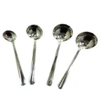 image of GET BSRIM-48 Serving Ladle, 4 Oz., 12-1/2" Stainless Steel Mirror, 1-Piece, Dishwasher Safe