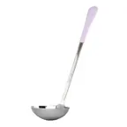 image of GET BSRIM-58-PR Serving Ladle, 4 oz, 12-1/2" Length, Stainless Steel, Purple PVC Cool-Grip Handle
