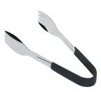 image of GET BSRIM-70-BK Serving Tongs, 9" Black PVC Cool-Grip Handle, Stainless Steel, Dishwasher Safe