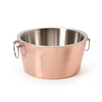 image of GET BT-1615-BCPR/SS Urban Renewal Beverage Tub, 3.5‑Gal, 15" Dia., Copper Exterior, Stainless Steel