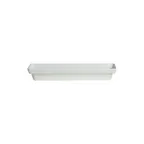 image of GET BUD25CH Metal Bowl - Chocolate Cast Aluminum Rectangle, 19-11/16" long, 3 Quart, Resin Coated Finish