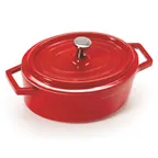 image of GET CA-003-RW/CC Heiss Mini Induction Pot, 12 oz, 5-1/2" x 4-1/4" x 2", Red, Aluminum, Enamel, 500°F
