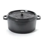 image of GET CA-006-GR/BK/CC Heiss™ Dutch Oven 6‑7 qt (7 qt rim full), 11" Dia × 4½" H, Aluminum, Gray/Black