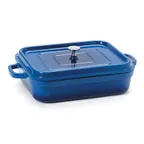 image of GET CA-010-CB/BK/CC Heiss™ Induction Roaster, 5 Qt 12‑7⁄8"×10‑7⁄8"×2‑3⁄4" Blue Aluminum Lid 500°F