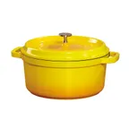 image of GET CA-012-Y/BK/CC Heiss™ Induction Oven, 4.5 Qt, 9½" Dia x 4¼" H, Yellow/Black, Aluminum, 500°F
