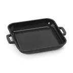 image of GET CA-104-BK/BK Heiss Mini Induction Grill Pan, 6"x6"x1", 10oz, Black Aluminum/Ceramic, 500°F