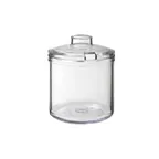 image of GET CD-8-2-CL Condiment Jar & Cover, 8 Oz., 3" Dia., 2-3/4" Deep, San, Clear, Plastic - 1 Dozen