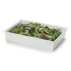 image of GET CIH1/2-WW 1/2 Size Food Pan, 3-3/4 Qt., 2-1/2" Deep, White Cast Aluminum, Smooth MOD Finish