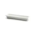 image of GET CM620-NW Food Pan, 1/2 Size Long, 2.75 Qt, 20"L x 6-5/8"W x 2-1/2"H, White, BPA‑Free Melamine