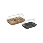 image of GET CO-3065-CL Clipper Mill Cover, 21-1/4" x 13" x 7" Dome, Clear Plastic Roll‑Top, Dishwasher Safe