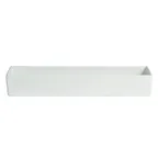 image of GET COMP04-MOD-WW Bugambilia Salad Bar Bowl, 5.3 Qt, 20" x 6-7/8" x 3" Aluminum, White MOD Finish