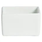 image of GET COMP07-MOD-WW Bugambilia Salad Bar Bowl, 1.9 Qt, 5" x 5" x 6", Square Alum, White MOD Finish