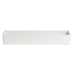 image of GET COMP23 Bugambilia Salad Bar Bowl, 4.1 Qt, 19-1/2" L x 7" W x 3" H Rectangular Aluminum, Finish
