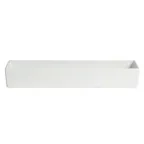 image of GET COMP23-MOD Salad Bowl, 4.1 Qt, Aluminum MOD Finish, 19-1/2" L x 7" W x 3" H