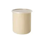 image of GET CR-0120-T Salad Crock, 1.2 Qt., 5" Diameter, 5-1/4" Deep, SAN Plastic, Tan with Lid - 1 Dozen