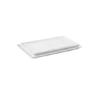 image of GET CS-1156-W – 11-1/2" x 6" White Rectangular Melamine Platter, NSF, BPA‑Free - 1 Dozen