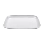 image of GET CS-117-AM-W Arctic Mill™ Platter, 12" x 7-1/2" Rectangular White Melamine, BPA‑Free - 1 Dozen