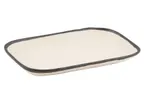 image of GET CS-1170-MA Pottery Market Dinner Plate, Rectangular 12" x 7.5", Beige Melamine - Dozen