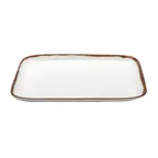 image of GET CS-119-RM Rustic Mill Platter, 12.75" x 9.5" Beige Melamine, Dishwasher Safe - Dozen