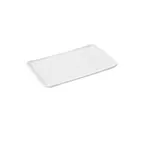 image of GET CS-1270-CN-W Platter 12" x 7" Rectangular Melamine White Dishwasher Safe BPA‑Free NSF - Dozen