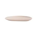 image of GET CS-1275-LG Riverstone Oval Dinner Plate, 12" x 7½" x 1" Melamine Light Gray - Dozen