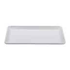 image of GET CS-1405-W Platter, 14" x 5.5" Rectangular Melamine White, Dishwasher Safe, NSF - Dozen