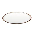image of GET CS-1511-RM Rustic Mill™ Platter, 15" x 11" Oval, Break-Resistant Melamine with Brown Speckles