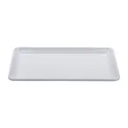 image of GET CS-1575-W Midtown™ Platter, 15" x 7-1/2", Rectangular, Coupe, Melamine, White, Break-Resistant