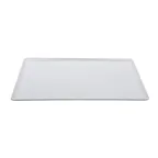 image of GET CS-1812-W Midtown Platter, 18" x 11", Rectangular, Break-Resistant, Melamine, White, BPA-Free