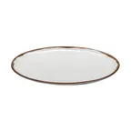 image of GET CS-1813-RM Platter, 18" x 13" Oval, Beige, Melamine, Break-Resistant, Dishwasher Safe, BPA‑Free