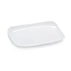image of GET CS-6113-W Siciliano Platter, 18"L x 9-3/4"W, Rectangular, Break-Resistant, Melamine, White