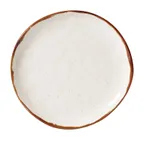 image of GET CS-7-RM Rustic Mill™ Plate, 7" Coupe Round Beige Melamine, BPA‑Free - 1 Dozen