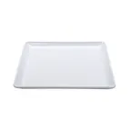 image of GET CS-801-W Midtown Plate - 8" x 8" Square Coupe, Melamine, White, Dishwasher Safe - Dozen