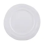 image of GET D101-W White Melamine Plate, 10" Dia. x 3/4" H, BPA Free, Dishwasher Safe, NSF