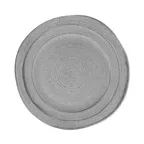 image of GET D101ST-GSD 10" Gray Melamine Plate, Irregular Round, 3/4" H, Scratch Resistant, Dishwasher Safe
